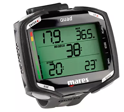 Mares Quad Computer - Black • $316.29