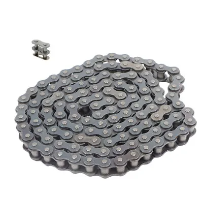#80 Carbon Steel Roller Chain 10 Ft + Free Connecting Links 1 Connector • $38.80