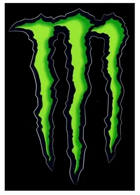 *BRAND NEW* Monster Energy Drink Stickers Logo Decal M Claw 4 X5  *BRAND NEW* • $4.75