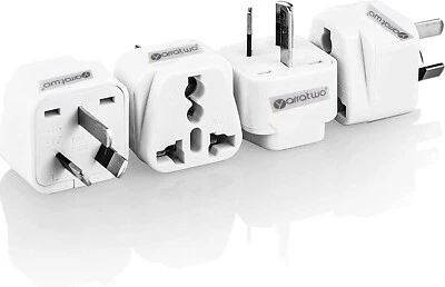 $16.89 • Buy Yarratwo（Pack Of 4)Universal Travel Adapter With Australia 3-pin Power Plug