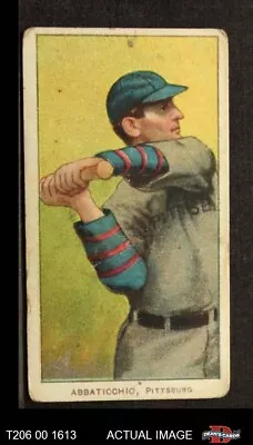 1909 T206 Ed Abbaticchio Blue Sleeves Pirates VARIATION 2 - GOOD • $195