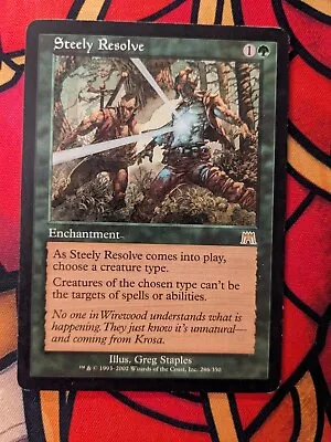 MTG Steely Resolve Onslaught 286/350 Regular Rare • $10.99