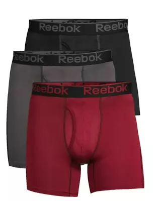 NEW 3 Pack Reebok Men's Pro Series Performance Boxer Brief Cool & Dry Underwear • $20.99