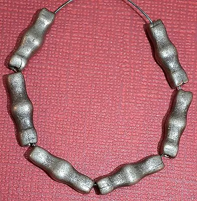 Antique Tuareg Tribally Handmade Ethnic Silver Metal Beads Niger African Trade • $42.24