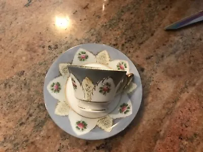 Vintage Ucagco China Teacup And Saucer Made In Occupied Japan Mini Cup • $12