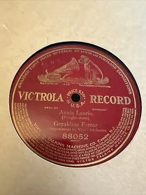 Lot Of 9 GERALDINE FARRAR - 12” 78 RPM Records On Victrola - Opera Soprano • $25