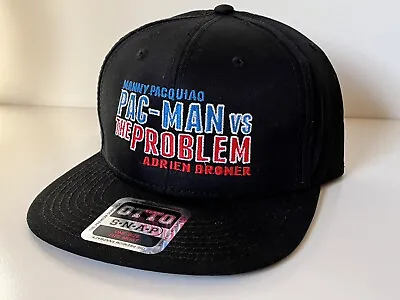Manny Pacquiao Vs Adrien Broner Otto Snap Back Hat Pacman Vs The Problem  🧢 Hat • $34.95