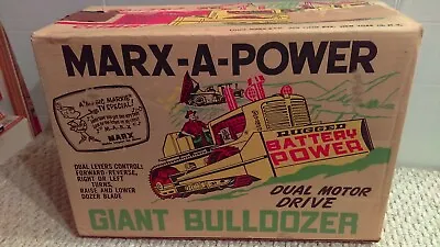 1962 Marx A Power Giant Bulldozer  Box Only  Enhance Your Toy Nice Clean Box • $89.88