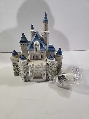 Vintage Disney Magic Kingdom Cinderella Castle Ceramic Light Up Sears 1988 • $25