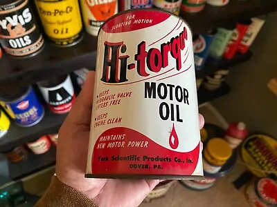 Vintage~ Rare Full Nos~ Hi-torque Motor Oil Can~ York Scientific Products  Inc. • $264.95