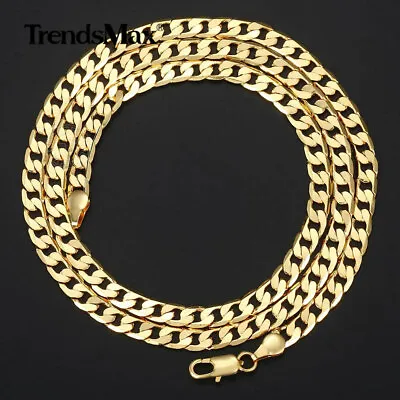 5MM 22  Yellow Gold Filled Cuban Curb Link Chain Necklace  • $9.99