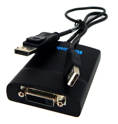$65 • Buy Bizlink DisplayPort To DVI Adapter New BZL-KS10064 DVI-to-DP-USB Cable NEW Bulk