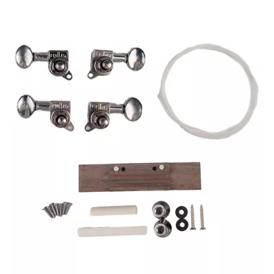 $18.54 • Buy 1 Set DIY 26in Ukulele Kit 4 String Tenor Ukulele Gift For Kids Beginning