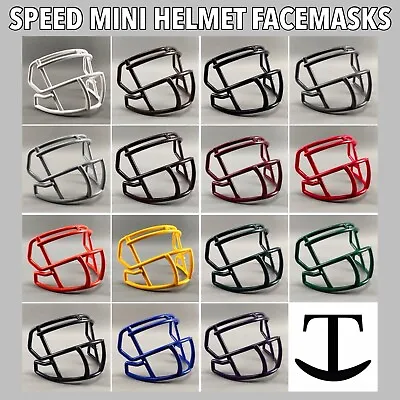 Riddell Speed S2BD-SW-SP Plastic Mini Helmet Facemask - Custom Replacement • $6.99