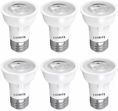 Luxrite PAR16 LED Bulb 5000K 450lm Enclosed Fixture Rated E26 Base 6-Pack • $36.95