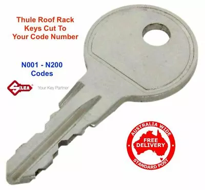 Thule Roof Rack Key & Ski Rack Keys  N  Series Replacement Key N001 To N200 • $10.35