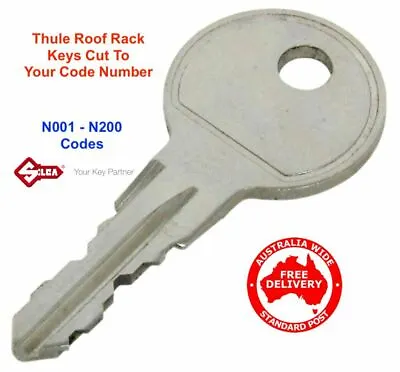 Thule Roof Rack Key & Ski Rack Keys  N  Series Replacement Keys N001 To N200 • $10.35