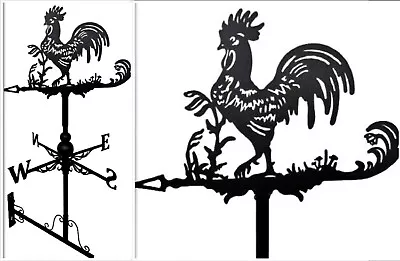 Weathervanes Floor-standing And Wall-mounted Steel Rooster Cockerel Weathervane • £33.95