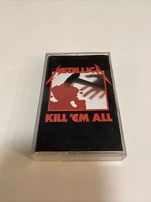 Metallica Kill ‘Em All 1983 MEGAFORCE Cassette Tape Vintage Rock Metal VERY GOOD • $21