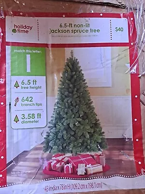 Holiday Time Non-lit 6.5ft Jackson Spruce Artificial Christmas Tree • $10