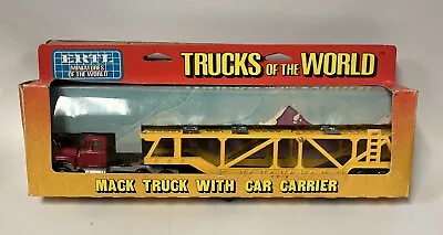 ERTL Trucks Of The World Transport Mack Truck With Car Carrier MIB • $49.47