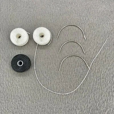 Bounce House Sewing Kit White Black Thread Curved Needles Commercial Slide • $7.99
