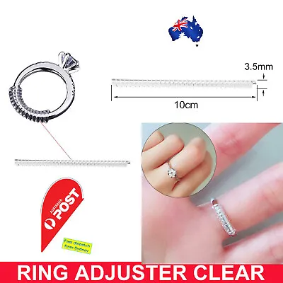 Ring Size Adjuster Reducer Spiral Invisible Snugs Resizer Jewellery Tool AU • $1.85