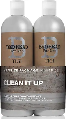 Bed Head For Men By TIGI | Clean Up Shampoo And Conditioner Set | Moisturising A • £20.83