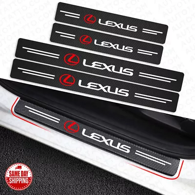 4x Lexus Car Door Plate Sill Scuff Cover Anti Scratch 3D Decal Sticker Protector • $1.80