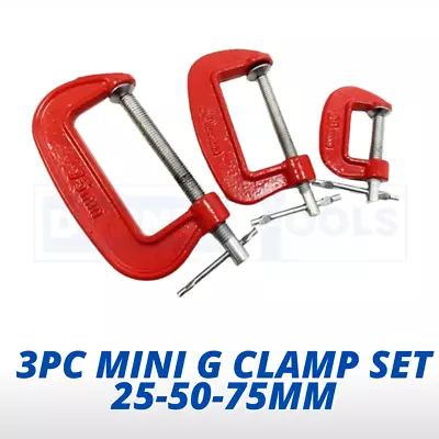 G Clamps Set Iron Clamps Wood Metal Working Welding Support Tool Small Clamps • £5.89