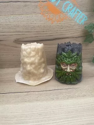 Latex Rubber Mould Green Man Candle Holder Incense Cone Holder Mold Tree Ent • £9.50