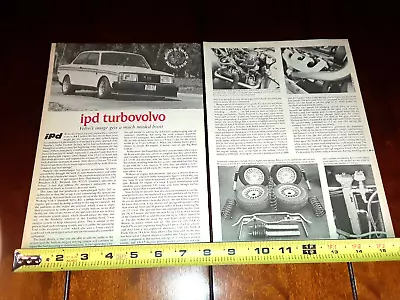 1978 Volvo 242 Ipd Turbo Original Article • $11.95