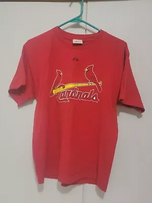 St. Louis Cardinals Jersey T-Shirt Adult Mens Size S Majestic Matt Holliday #7 • $5.95