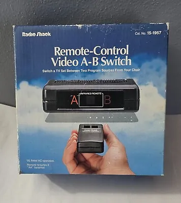 Radio Shack - Remote Control Video A-B Switch 15-1957 NIB • $19.95