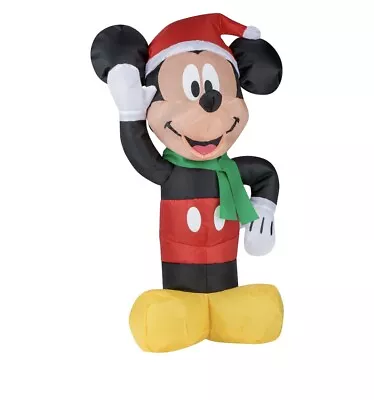 Disney 21.26  Holiday Mickey Mouse Airdorable Christmas 2021 Airblown Inflatable • $85.99