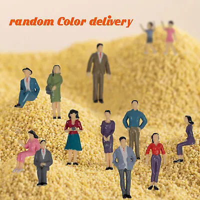 14pc Model Trains 1:25 Miniature Painted Figures G Scale People Standing Seated • $12.35