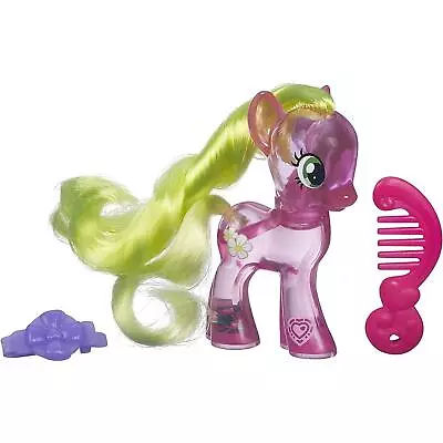 My Little Pony Water Cuties 8cm / 3 -in FLOWER WISHES Figure W/ Comb & Barrette • £11.99