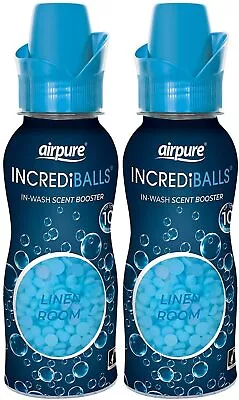 £7 • Buy 2 X 128g Airpure Incrediballs In-Wash Scent Booster Linen Fresh Scent