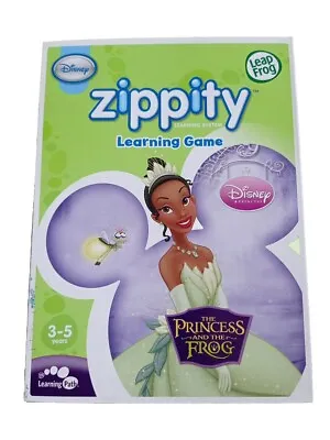 Leap Frog Disney Zippity Learning Game Princess And The Frog Cartridge BNIB • £12