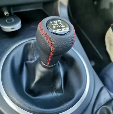 Mazda 5 Speed Leather Shift Knob RX-8 MX-5 Nb Nbfl II Mk2 Mk2.5 Miata Roudster • $73