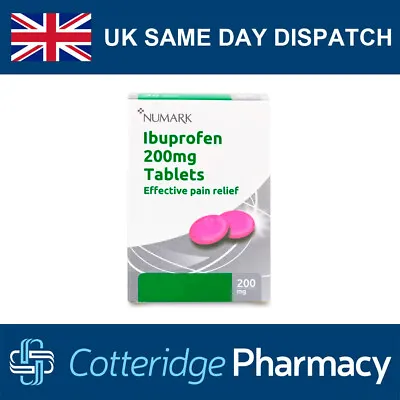 28 48 Or 96 Numark Ibuprofen 200mg Tablets Pain Relief Anti Inflammatory • £4.49