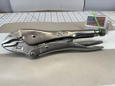 Petersen Dewitt Vise Grip 10WR Locking Pliers - Curved Jaw 9in. USA  GREEN Tag • $13.25