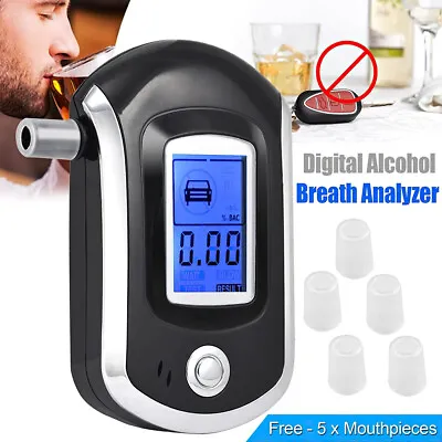 £10.99 • Buy LCD Police Digital Breath Alcohol Analyzer Tester LCD Breathalyzer Test Detector