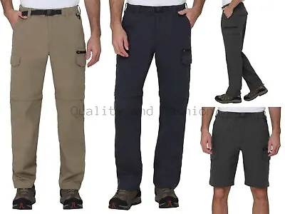 BC Clothing Men’s Convertible Cargo Pant Tactical Pants Hiking Fishing Outdoor • $27.99