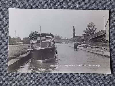 £2.99 • Buy Boat Shropshire Union Canal At Barbridge Chester & Llangollen Juct RP Postcard