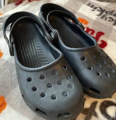 £15.48 • Buy Crocs Wmns Sz 6 /Junior Sz 4 Shayna Mary Jane Shoes Black Croslite Comfort Flats