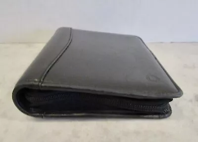 Franklin Covey Black Leather Planner Organizer Agenda Binder Zipper 6 Ring 8  • $24.99