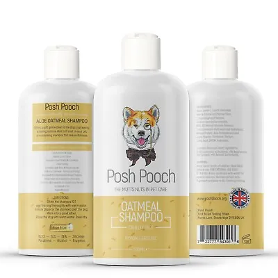 £9.99 • Buy Oatmeal Dog Shampoo For Dogs With Dry Itchy Flaky Skin Organic Soothing Wash 