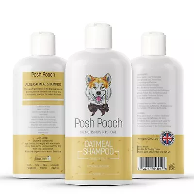 £9.99 • Buy Oatmeal Dog Shampoo For Dogs With Dry Itchy Flaky Skin Organic Soothing Wash 
