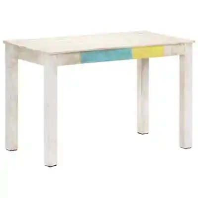 Dining Kitchen Table Solid Mango Wood Home Kitchen Dining Room Table White UK • £125.66